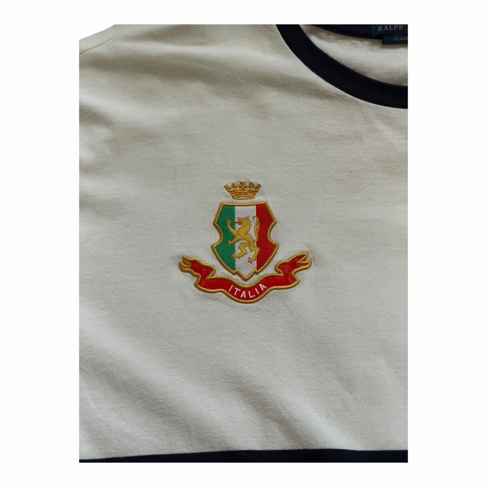 Polo Ralph Lauren Shirt Adult XXL Italia Crown Logo 24 Short Sleeve Men - Picture 2 of 5